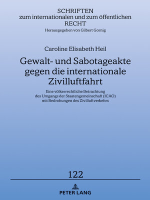 cover image of Gewalt- und Sabotageakte gegen die internationale Zivilluftfahrt